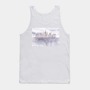 Hand drawn Budapest Parliament Tank Top